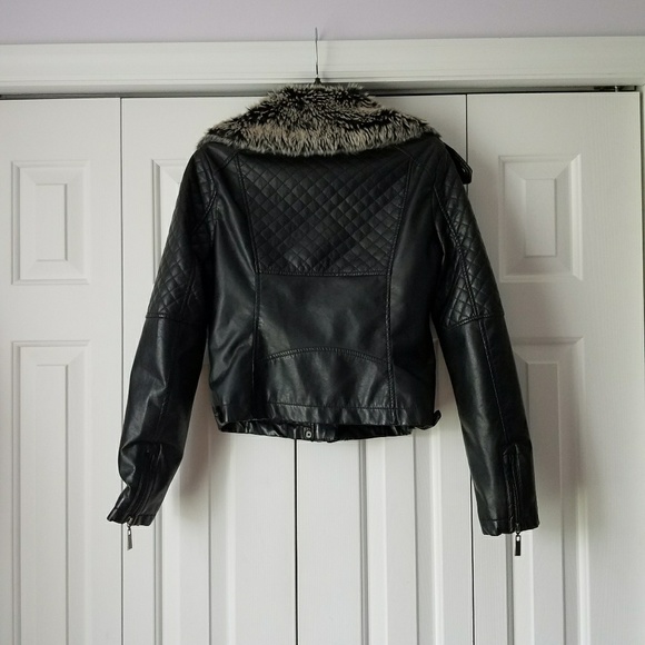 Fur leather jacket - Picture 2 of 4